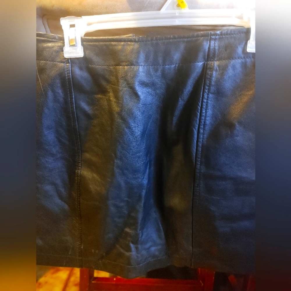 Genuine Leather Skirt